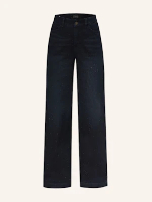 Marc Cain Jeansy Wide Leg Warri Z Ozdobnymi Kamykami blau