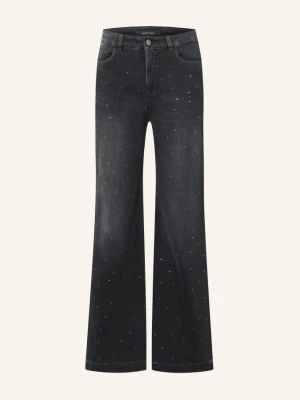 Marc Cain Jeansy Wide Leg Wigan Z Nitami grau 900 black new