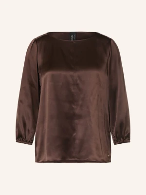 Marc Cain Jedwabna Bluzka Z Rękawami 3 / 4 braun 697 seal brown