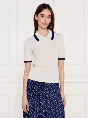 Marc Cain Jedwabny sweter | Casual fit | z dodatkiem kaszmiru