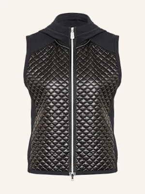 Marc Cain Kamizelka Pikowana Z Mieszanki Materiałów schwarz