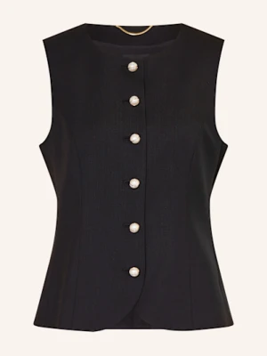 Marc Cain Kamizelka Typu Blezer Z Ozdobnymi Koralikami schwarz