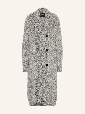 Marc Cain Kardigan Z Błyszczącą Przędzą grau 836 soft charcoal