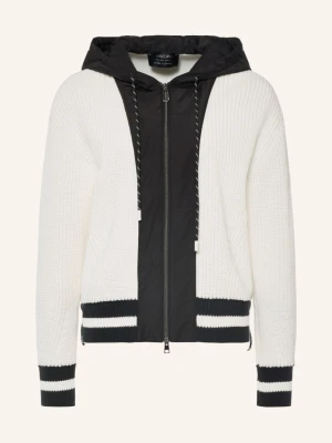 Marc Cain Kardigan Z Mieszanki Materiałów schwarz 190 white and black