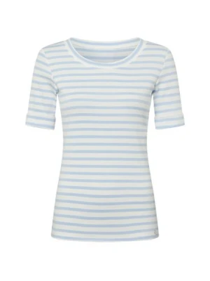 Marc Cain Koszula damska Kobiety Bawełna niebieski|biały w paski,