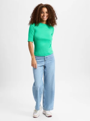 Marc Cain Koszula damska Kobiety Bawełna zielony jednolity,