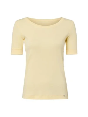 Marc Cain Koszula damska Kobiety Bawełna żółty jednolity,