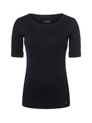 Marc Cain Koszulka damska Kobiety Bawełna niebieski jednolity,