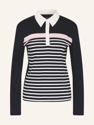 Marc Cain Koszulka Polo Z Dżerseju blau 394 navy