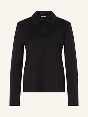 Marc Cain Koszulka Polo Z Dżerseju schwarz