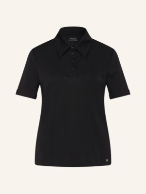 Marc Cain Koszulka Polo Z Dżerseju schwarz