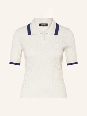 Marc Cain Koszulka Polo Z Dzianiny weiss