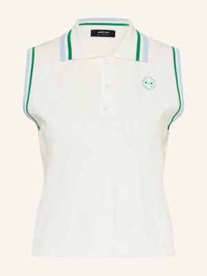 Marc Cain Koszulka Polo Z Dzianiny weiss