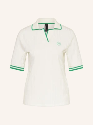 Marc Cain Koszulka Polo Z Dzianiny weiss