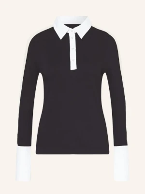 Marc Cain Koszulka Polo Z Mieszanki Materiałów blau