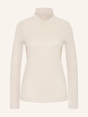 Marc Cain Koszulka Z Długim Rękawem Z Błyszczącą Przędzą beige