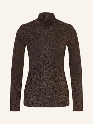 Marc Cain Koszulka Z Długim Rękawem Z Błyszczącą Przędzą gruen