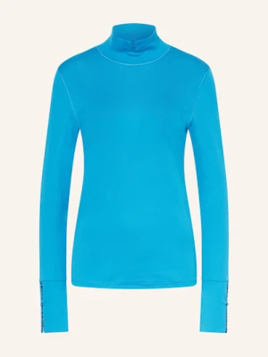 Marc Cain Koszulka Z Długim Rękawem Z Ozdobnymi Kamykami blau