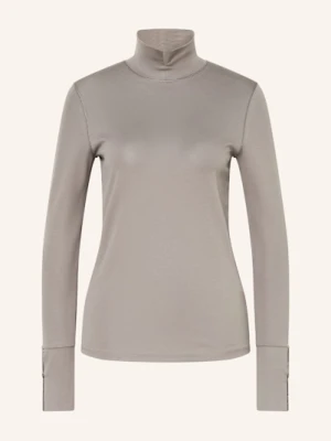 Marc Cain Koszulka Z Długim Rękawem Z Ozdobnymi Kamykami grau