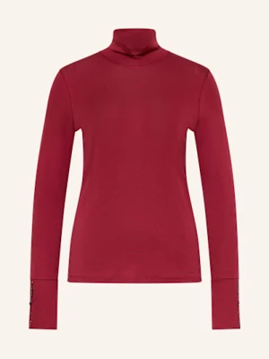 Marc Cain Koszulka Z Długim Rękawem Z Ozdobnymi Kamykami rot