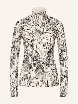 Marc Cain Koszulka Z Długim Rękawem Z Siateczki beige