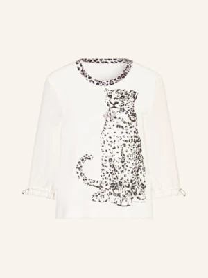 Marc Cain Koszulka Z Rękawem 3/4 Z Ozdobnymi Kamykami weiss