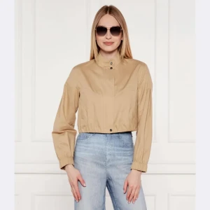 Marc Cain Kurtka | Cropped Fit | z dodatkiem jedwabiu