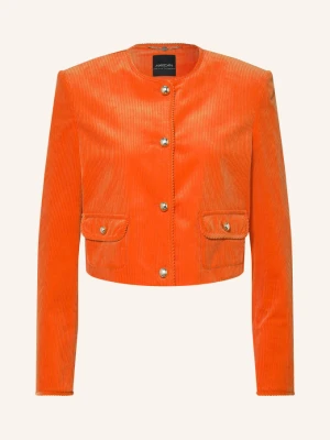 Marc Cain Kurtka Pudełkowa Z Sztruksu orange