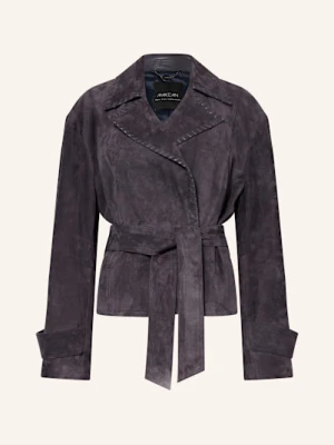 Marc Cain Kurtka Skórzana blau