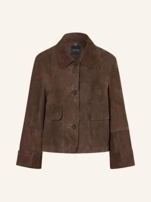 Marc Cain Kurtka Skórzana braun 697 seal brown
