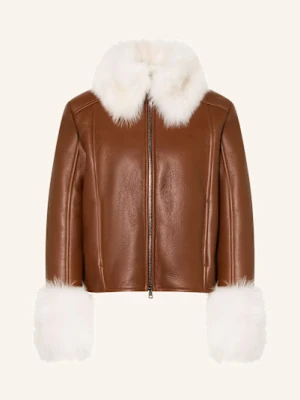 Marc Cain Kurtka Skórzana gruen