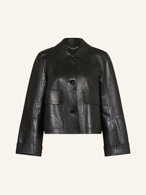 Marc Cain Kurtka Skórzana schwarz