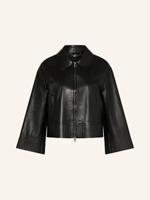 Marc Cain Kurtka Skórzana schwarz