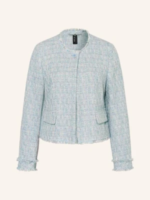 Marc Cain Kurtka Z Bouclé Z Błyszczącą Przędzą blau