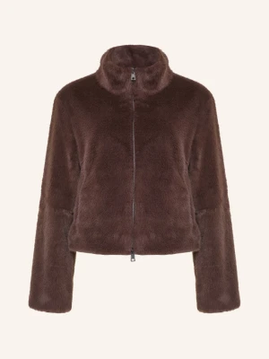 Marc Cain Kurtka Ze Sztucznego Futra braun 697 seal brown