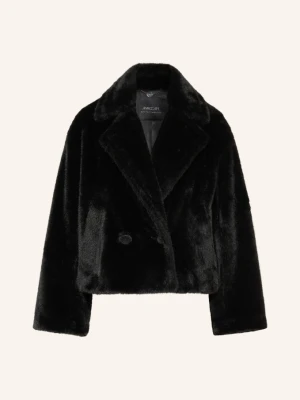 Marc Cain Kurtka Ze Sztucznego Futra schwarz 900 black new