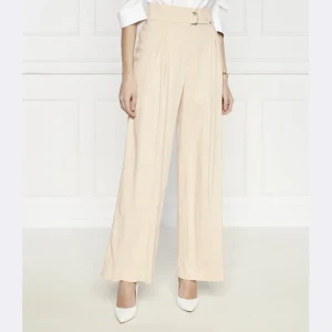 Marc Cain Lniane spodnie | flare fit
