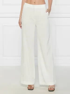 Marc Cain Lniane spodnie | flare fit | high waist