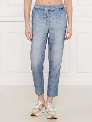 Marc Cain Lniane spodnie RHODOS | Relaxed fit