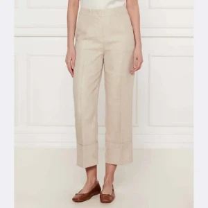 Marc Cain Lniane spodnie WUKARI | flare fit