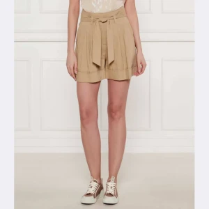 Marc Cain Lniane szorty | Relaxed fit | high waist