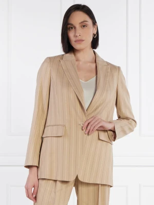 Marc Cain Marynarka | Slim Fit | z dodatkiem lnu