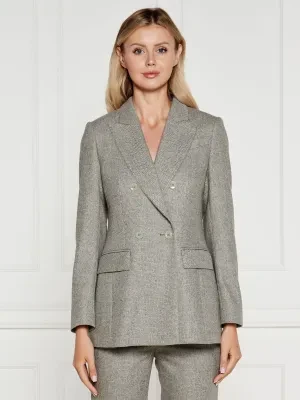 Marc Cain Marynarka | Slim Fit | z dodatkiem wełny