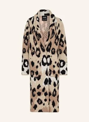 Marc Cain Płaszcz Dzianinowy beige