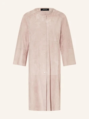 Marc Cain Płaszcz Skórzany beige