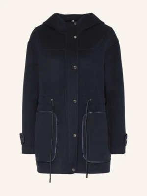Marc Cain Płaszcz Wełniany blau 394 navy