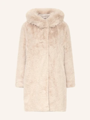 Marc Cain Płaszcz Ze Sztucznego Futra weiss