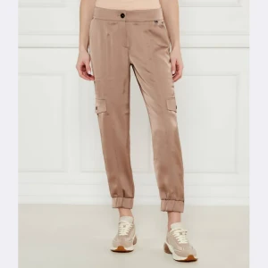 Marc Cain Satynowe spodnie cargo Ridder | Relaxed fit