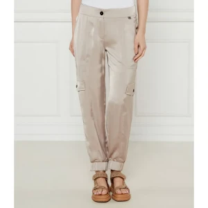 Marc Cain Satynowe spodnie cargo Ridder | Relaxed fit