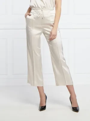 Marc Cain Satynowe spodnie | Loose fit | regular waist